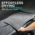 thumbnail image 6 of The Rag Company - The Gauntlet - Car Drying Towel - 70/30 Blend Premium Microfiber, 900gsm, 20in x 30in, Ice Grey + Grey, 6 of 9