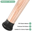 thumbnail image 2 of Uxcell 16-Pack Chair Leg Floor Protectors, 1.37"-1.75" Silicone Cups Round Felt Furniture Pads for Hardwood Floors/Tile Floors, Chair Leg Covers [Black], 2 of 7