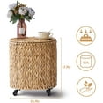 thumbnail image 5 of Casa Pura Furniture Handwoven Seagrass Laundry Hamper with Lid & Rolling Wheels – Stylish and Functional Storage Solution, 5 of 5