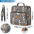 thumbnail image 2 of FORMRS Zipper Binder with Shoulder Strap 2-inch Ring 500 Sheet Capacity File Bag, Gray Halloween Skeleton, 2 of 5