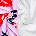 thumbnail image 2 of Catalonia Sherpa Blanket Plush Throw, Fleece Reversible Blankets for Bed and Couch, Super Soft Comfy Warm Fuzzy TV Blanket, 50" x 60", Pink Kiss, 2 of 7