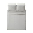 thumbnail image 4 of Modern Heirloom Solid Stitch Gray 3-Piece Bedspread Set, Full/Queen, 4 of 7