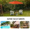 thumbnail image 2 of JUSTLET 11 ft 2 Tiers Outdoor Market Patio Umbrella w/ Crank, Orange, 2 of 6