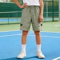 thumbnail image 2 of RFQWOVSR Toddler Boy Cargo Shorts Quick Dry Lightweight Multiple Pockets Elastic Waist Breathable Summer Outdoor Playwear 3-4 Years, 2 of 5