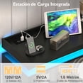 thumbnail image 4 of Armario de Cocina, Gabinete de Almacenamiento para Cocina con Luz LED y Toma de Corriente, 4 Puertas, 4 of 9