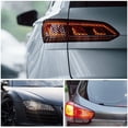 thumbnail image 3 of 2Pcs Car Rear Tail Light Cover Sticker Exterior Trim Accessories Easy Install, 3 of 8