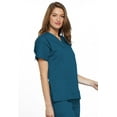 thumbnail image 5 of Cherokee V-Neck Scrub Top for Women with 3 Pockets & Dolman Sleeve - 4700, 5 of 6