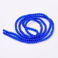 thumbnail image 3 of 200pcs Glass Beads Strands Round Blue 4mm Hole: 1.1~1.3mm, 3 of 3