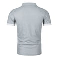 thumbnail image 5 of DagobertNiko Mens Shirts Solid Color Breathable Button Turndown Collar Casual Premium Short Sleeve Summer Top, 5 of 5