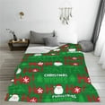 thumbnail image 5 of Pofeuu Cute Santa And Ho Ho Ho Print Ultra-Soft Micro Fleece Blanket,for Bed Or Sofa,All Season Throw Blankets Flannel Blanket-60"x50", 5 of 7