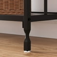 thumbnail image 6 of EastVita Console Table with 2 Storage Shelves,Entryway Table with Glass Shelf,Behind Couch Side Table,Metal Frame,Retro, 6 of 8