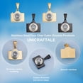 thumbnail image 4 of 1Box 4Pcs 2 Colors Camera Pendants Retro Rock Punk Camera Charm 19.5 mm Stainless Steel Pave Clear Cubic Zirconia Pendants Photographer Gifts Travel Charm 5x10mm Hole, 4 of 7