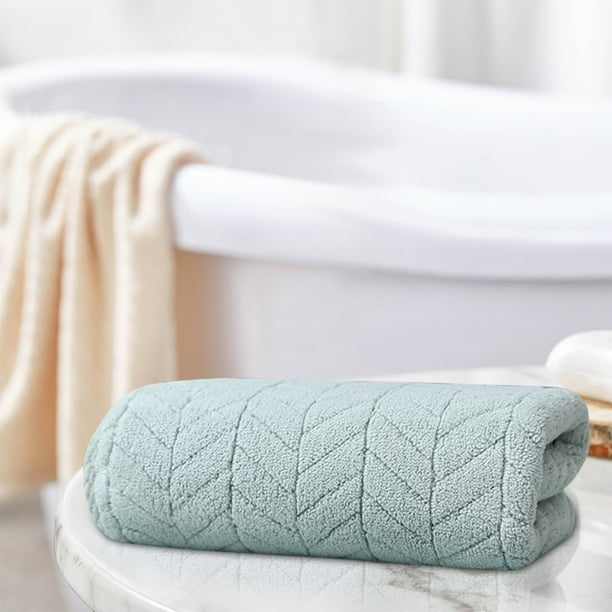 Toalla de Pelo de Terciopelo Coral para Adultos | Toalla de Microfibra de Secado Rápido y Alta Absorción | Toalla de Baño y Playa Que No Suelta Pelusa con Estampado de Espigas de Trigo | Toalla de Ba