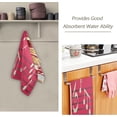 thumbnail image 2 of Christmas Gingerbread Cookies Hand Towels 2 PCS, Musical Notes Kitchen Towel Ultra Soft and Highly Absorbent,Decorative Fingertip Face Towel for Bathroom Hotel, 28.3"x14.4", 2 of 5