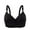Black, variant on Women Wire Free Full Support Bra No Underwire Comfort Push Up Bralette with Adjustable Straps Anti-Sagging Full Coverage Bras Beige M
