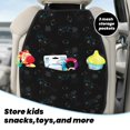 thumbnail image 5 of Naloa Game Time 2Pcs Anti-Kick Back Seat Cover Kick Mat, Car Seat Protector with 3 Storage Pockets, 5 of 8
