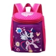 thumbnail image 1 of Mochila escolar para niños con dibujos animados de caballo pequeño, a la moda, color rojo rosa, 1 of 7