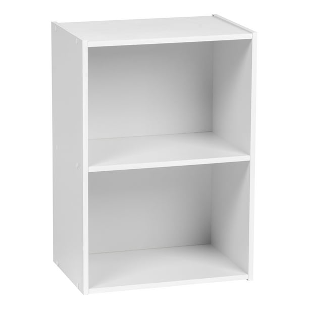 Iris Usa 2 Tier Laminate Bookcase, Small Bookcase Storage