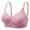 Purple, variant on Woman Plus Size Push Up Bra Full Coverage Bralette Top Bras Seamless Harness Bra Female Free Back Closure Plaid Soft Bra
