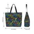 thumbnail image 5 of ZICANCN Masquerade Brazilian Carnival Tote Bag, Grocery Bags Reusable Shopping Bags with Handles Durable Foldable Washable for Women Men, 5 of 8