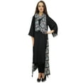 thumbnail image 6 of Bimba Rayon Black Hig Low Designer Kurta Dress Kurti Casual Wear With Scarf - 4, 6 of 8