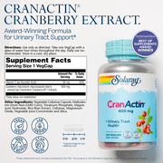 Solaray Cranactin Cranberry AF Extract Capsules, 400 mg, 120 Count