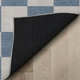 thumbnail image 5 of Well Woven Apollo Square Modern Geometric Blue Flat Pile Easy to Clean 2'3" x 7'3" Runner Rug for Living Room Stairs Hallway and Kitchen, 5 of 6