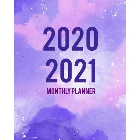 2020-2021 Monthly Planner : Purple Cover 2 Year Monthly ...