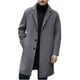 thumbnail image 5 of Ceisia Men's Slim Notched-Lapel Single-Breasted Mid-Length Wool-Blend Coat Gift, 5 of 5