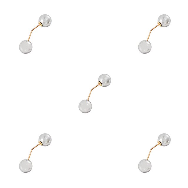 QualitChoice Broche Robe Style Simple Accessoire Mode Femme Bijoux Cadeau Chandail Perle Cardigan Clip Type 5 5Ensemble