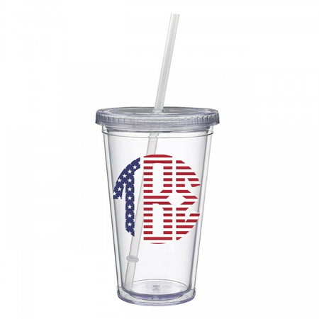 Beta Sigma Sorority - Tau Beta Sigma USA Monogram Tumbler