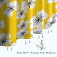 thumbnail image 6 of Pioneer Flower Floral Print Pattern Shower Curtain 72"x72" ,Bathroom Decorative Shower Curtains Set with 12 Hooks,Modern Waterproof Washable Shower Curtain, 6 of 6