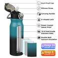 thumbnail image 2 of Botella de agua BJPKPK con aislamiento de acero inoxidable, 750 ml, color índigo, 2 of 6