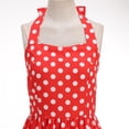thumbnail image 5 of Lenpel Women's Vintage Dress Sleeveless Halter Spaghetti Strap Printed A-Line Flowy Midi Dress Cocktail Party Tea Dresses, 5 of 6