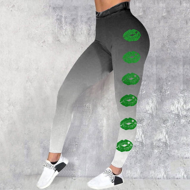 WILLBEST Leggings de Yoga Estampados Para Mujer, de Cintura Alta, Para Entrenamiento, Correr, Deportes, Cómodos, Elásticos, Para Fitness, 1292 Mediana