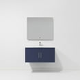 thumbnail image 5 of Geneva 36 in. W Navy Blue Vanity, Cultured Marble Top, Faucet Set, and 36 in. LED Mirror, 5 of 11