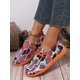 thumbnail image 4 of Women's Slip-On Loafers, Lightweight Fabric Flat Shoes, Fashionable Heart Patterned White Shoes For Sports & Leisure, 4 of 4