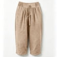 thumbnail image 5 of KIHOUT Women Summer High Waisted Wide Leg Capri Pants Solid Color Drawstring Elastic Waist Casual Cropped Trousers with Pockets Loose Fit Beach Pants, 5 of 9