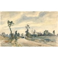 thumbnail image 3 of Pissarro, Camille 24x16 Black Modern Framed Museum Art Print Titled - Louveciennes, Route de Saint-Germain, 3 of 5