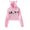 Pink-JA97524, variant on Singer Zior Park Hoodie Sweatshirts Crop top Printing for Girls Cat Ear Youth Streetwear