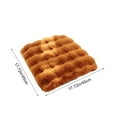 thumbnail image 3 of FeiFu 17.7x17.7in Fleece Warm Seat Cushion Thickened Soft Non-Slip Chair Pad for Home Office Dining Chair Winter Use, 3 of 6