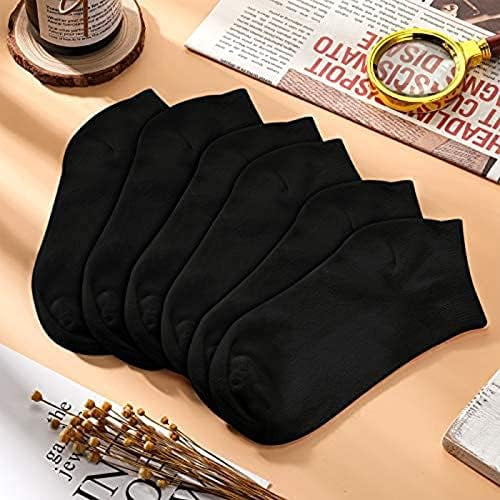 30 Pairs Men’s Thin Ankle Socks, Breathable Low Cut Casual Athletic Socks Bulk Black Size 9-11