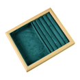 thumbnail image 4 of yotijay Jewelry Display Tray Elegant Jewelry Holder for Rings Body Jewelry Necklaces Dark Green, 4 of 9