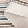 thumbnail image 5 of SAFAVIEH Stella Issam Geometric Indoor/Outdoor Area Rug, Ivory/Brown Blue, 6'7" x 6'7" Round, 5 of 10