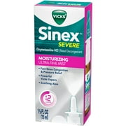 Vicks Sinex Severe Moisturizing Aloe Ultra Fine Mist, 0.5 Ounces