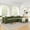 Green, variant on 108" Modular Sectional Sofa with L-Shape Chaise, Boneless Cloud Couch with Deep Seat, Sponge Compression Sofas No Assembly Required, Modern Sofa Fold-Out Sofa Bed, With Removable Backrest (Black)