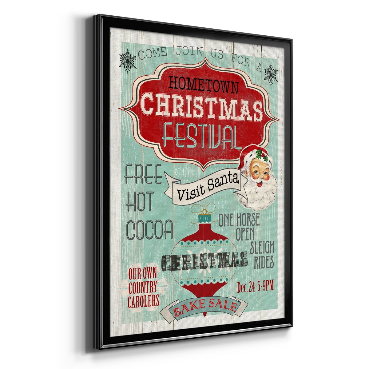 Bright Christmas Festival Premium Framed Print - Ready to Hang