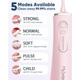 thumbnail image 2 of MySmile LP211 Hydropulseur Sans Fil Irrigateur Buccal Portable, 8 Embouts, Rose, 2 of 10