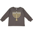 thumbnail image 3 of Inktastic Chanukah Hanukah Menorah Boys or Girls Long Sleeve Toddler T-Shirt, 3 of 5