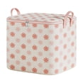thumbnail image 2 of PiGOGI Large Heavy Duty Moving Bags for Clothes Packing Dorms College Supplies, Pink Non Woven Storage Bag 60L to 160L Foldable for Quilt Blankets, 2 of 5